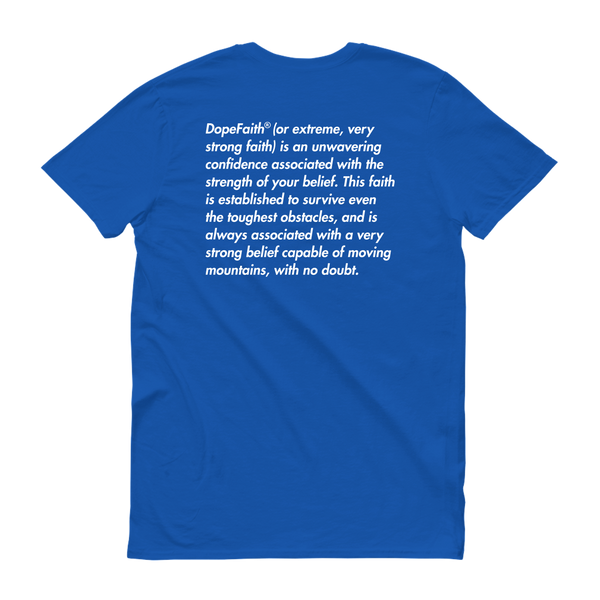Dope Faith® Logo Definition Tee (Marathon Blue)