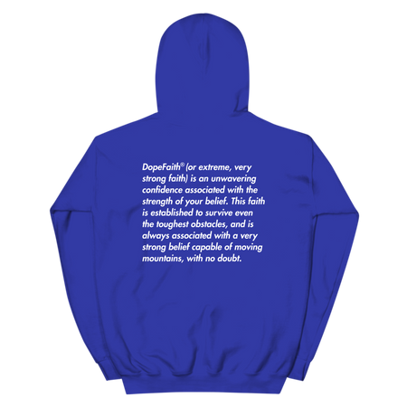 Dope Faith® Logo Definition Hoodie (Marathon Blue)
