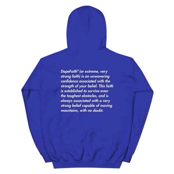 Dope Faith® Logo Definition Hoodie (Marathon Blue)