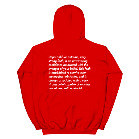 Dope Faith® Logo Definition Hoodie (Red)