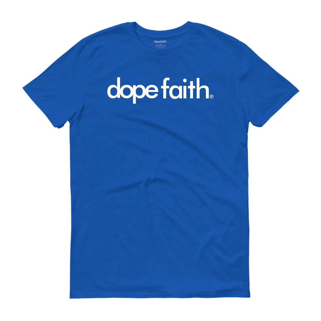 Dope Faith® Logo Definition Tee (Marathon Blue)